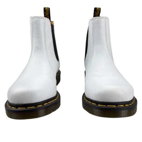 NWOT DR. MARTEN 2976 Yellow Stitch Smooth Leather Chelsea Boots Women US 11 - Picture 4 of 14